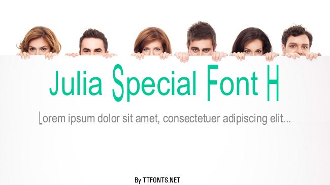 Julia Special Font H example